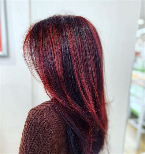 black red highlights